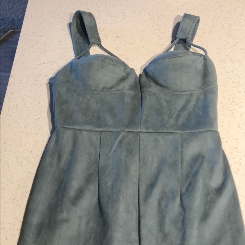 L’atiste Blue suede dress